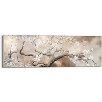 Reinders! Wandbild Baum mit Blüte, Wohnzimmer - Beige - MDF - Blumen und Pflanzen - 156x52 cm