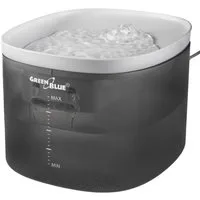 GreenBlue Wasserspender GB392 3 l, Wasserspender Katze Hund Tränke 3L USB leiser Betrieb grau