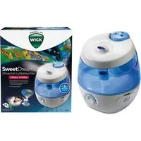 WICK Luftbefeuchter SweetDreams Kaltluft-Luftbefeuchter mit Lichtprojektion - WUL575, 3,8 l Wassertank, Projiziert 3 Motive: Safari, Ozean und Sternenhimmel