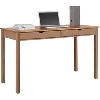 Home affaire Schreibtisch Gava, massives Kiefernholz, für das home office, Breite 100/120/140 cm