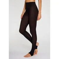 Vivance Feinstrumpfhose Ballettstrumpfhose Damen mit Steg Tanz, Leggings für Yoga Gymnastik 70 DEN mit ausgesparter Ferse und Spitze