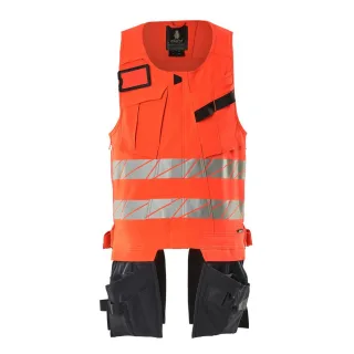 MASCOT Werkzeugweste Hi-vis Rot / Schwarzblau L - 19589-711-22210-L