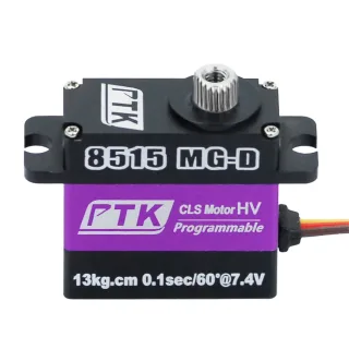 PTK 8515 MG-D 17g Mini Full Metal Digital Servo High Voltage 15KG Fixed Wing RC Car Servo