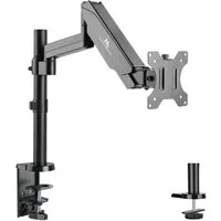 Maclean Monitor-Halterung MC-775 mit Gasfeder für 17–32 Zoll Monitore VESA 75x75 / 100x100, (bis 32 Zoll, Tischhalterung - neigbar & drehbar, bis 8 kg)