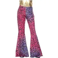 Wilbers Kostüm Hippiehose 'Panther' glitzernd für Mädchen, Lila