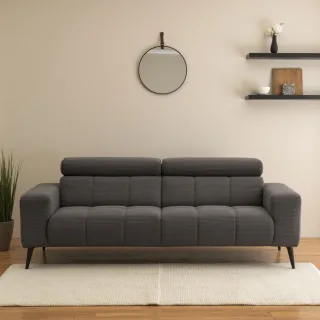 DOMO collection 2-Sitzer "Trento, mit Kufenfuß oder Einzelfuß" wahlweise mit Kopfteilverstellung und in zwei Größen erhältlich