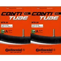 CONTINENTAL Fahrradschlauch 2x Continental MTB 29 Schlauch 29 Zoll AV (47/62-622) AV 40mm, 1,75, 1,95, 2,00, 2,10, 2,125, 1,80, 2,30, 2,20, 2,40, 2,50, 2,25, 1,90, (2-St)