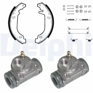 Delphi Bremsbacken vormontiert hinten Renault 21 KP829