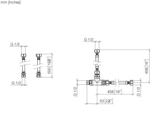 Dornbracht Schlauchset SERIENNEUTRAL 12509970 1250997090