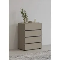 OTTO home Kommode Cross,Breite 60 cm, moderne grifflose Sideboard,4 Schubkästen, Schubladenschrank mit viel Stauraum, Flur Highboard