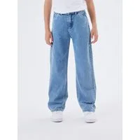 Name It 5-Pocket-Jeans NKMRYAN für Jungen mit geradem Bein und 5-Pocket-Style unifarben, casual, straight fit, Baumwolle, Denim