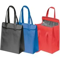 Easy Gifts Kühltasche 3x Kühltasche mit Klettverschluss / Farbe: je 1x schwarz, blau und rot