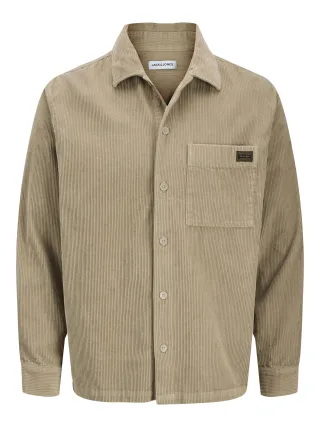 JACK&JONES - JJCORDUROY OVERSHIRT L/S crockery - Gr. - XL