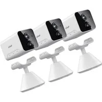 TWUFY IP-Überwachungskamera Mini Kamera WiFi Überwachungskamera Innen,Kamera Überwachung Innen (Innenbereich, Innen, 3-tlg., 2K Mini Kamera kabellos mit Nachtsicht & AI-Alarm, Mit Akku Kompakte Sicherheitskamera mit Bewegungsmelder/Nachtsicht)