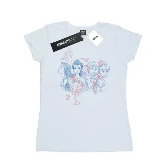 Disney - "Princess Sketch" T-Shirt für Damen (Weiß)