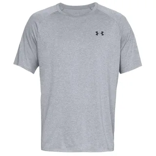 Under Armour - "Tech" T-Shirt für Herren (Hellgrau meliert/Schwarz)