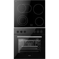 Amica Elektro-Herd-Set EHC 933 331 S, Sicher kochen, flexibel backen – alles im Griff!
