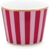PiP Studio Eierbecher Love Birds Stripes Eierbecher rot/pink, Egg Cup Love Birds Stripes Red-Pink
