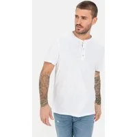 camel active Henleyshirt aus reiner Baumwolle Kurzarm
