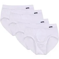 Ammann Slip 4er Pack Organic Cotton Feinripp (Spar-Set, 4-St) Slip / Unterhose - Baumwolle - mit Eingriff - Feinripp Qualität
