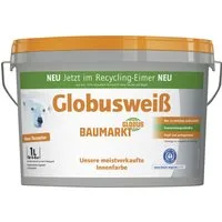 Globus Baumarkt Wandfarbe Globusweiß Wandfarbe weiß matt 1 L