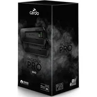 Cardo Packtalk Pro Duo Bluetooth Kommunikationssystem Doppelpack Headset (Bluetooth-Intercom,Mesh-Kommunikation,Universales Kommunikationss)