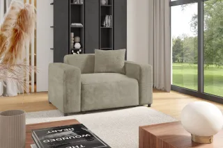 Sessel Designersessel MEGAN in Stoff Poso Beige
