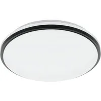 EGLO Deckenleuchte PINETTO, LED fest integriert, Neutralweiß, Bürolampe, Küche Büro Badezimmer, Flur, minimalistisch, 34x34x6,5cm