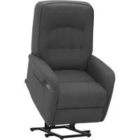 MCombo Relaxsessel M MCombo Fernsehsessel mit Aufstehhilfe 7584 (Mikrofaser, Grau) (Fernsehsessel mit Aufstehhilfe Elektrisch 2 Motoren), mit Relaxfunktion