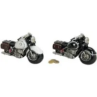 Wurm Spardose Spardose Motorrad Poly B20 x T9 x H11 cm 2-fach sortiert schwarz/weiß