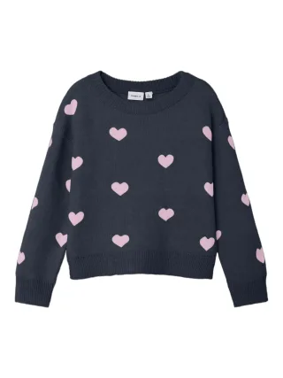 NAME IT - NMFODESSA LS KNIT BF dark sapphire - Gr. - 116