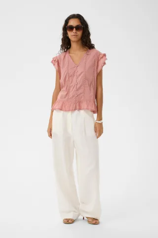 Kurzarm-Bluse SLRuna Kurzarm-Bluse Gerade Passform