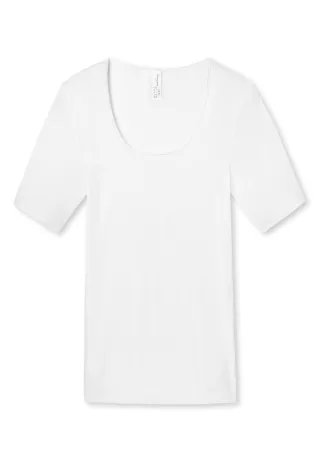 SCHIESSER - Spenzer 1/2 Arm weiss - Gr. - 36