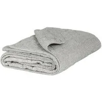Wohndecke Ib Laursen Decke Quilt Weiß Dunkelgrau gestreift (180x130cm), Ib Laursen