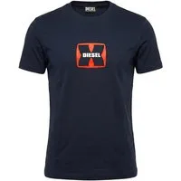 Diesel Rundhalsshirt Slim Fit Logo Shirt - T-DIEGOR-K47