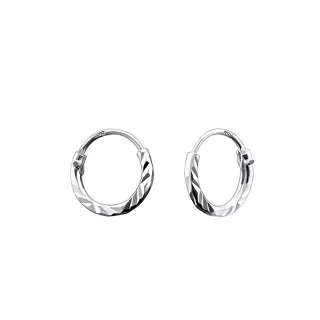 Mini Creolen Kinder-Ohrringe aus 925 Silber