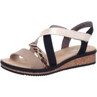 Rieker Shell Beige Light Gold Sandalette