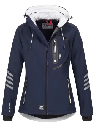 Arctic Seven Damen Softshelljacke Navy-Weiss