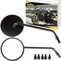 Area1 Motorradspiegel Motorradspiegel Set (E-geprüft, inkl. 5 Adapter)