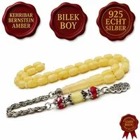 M-Punkt24 Kettenanhänger Tesbih Tespih BILEK BOY (8 Gramm, Vizyon Püskül, inkl. Etui/Geschenk-Verpackung, Gebetskette, Misbah, Rosary, Prayerbeads), 925 Echt Silber, AKTIONS-PREIS