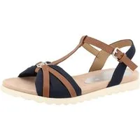 TOM TAILOR Tom Tailor Damen T-Steg Riemchensandale blau EUR 37 Riemchensandale