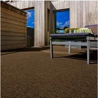 Andiamo Kunstrasen Field, Gesamthöhe 4 mm, Made in Belgium, rechteckig, für Balkon & Terrasse, mit Drainage-Noppen, Nadelfilz-Optik