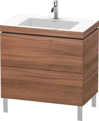 Duravit L-Cube c-bonded Set bodenstehend Nussbaum Matt 800x480x698 mm - LC6937O7979 LC6937O7979