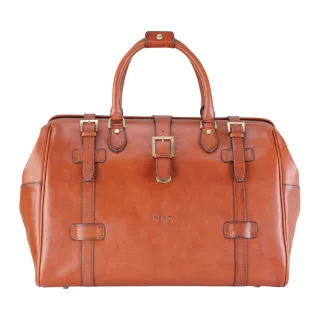 Reisetasche aus echtem Leder in Hellbraun, Vintage-Stil, für Reisen und Sport – Windsor