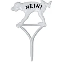 Moritz Hinweisschild Verbotsschild No Dog Hunde verboten NO03W, Steckschild Verboten Schild Warnschild Hinweis