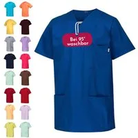 Clinotest Funktionsbluse Kasack Damen & Herren - 95 Grad waschbare, kochfest ohne einzulaufen (1-tlg) Schlupfkasack aus Baumwolle & Polyester - Berufsbekleidung für Pflege