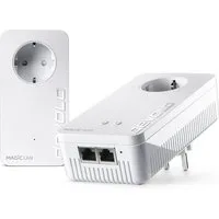 DEVOLO Magic 2 WiFi 6 next Starter Kit Reichweitenverstärker, Powerline Mesh WLAN Verstärker 2x Adapter