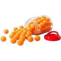 VERK GROUP Tischtennisball Tischtennisbälle 60 Stück Orange – Ping Pong Trainingsbälle im Behälte