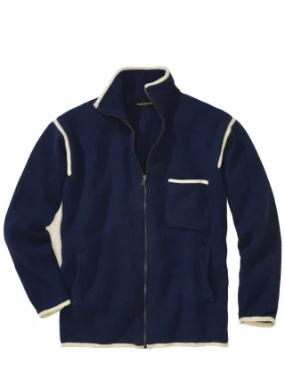 Mey & Edlich Herren Viel-Stil-Jacke Blau 80 % Wolle, 20 % Polyamid (recycelt)
