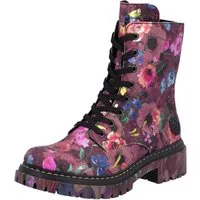 Rieker Schnürboots Schnürstiefelette, Profilsohle, in veganer Verarbeitung